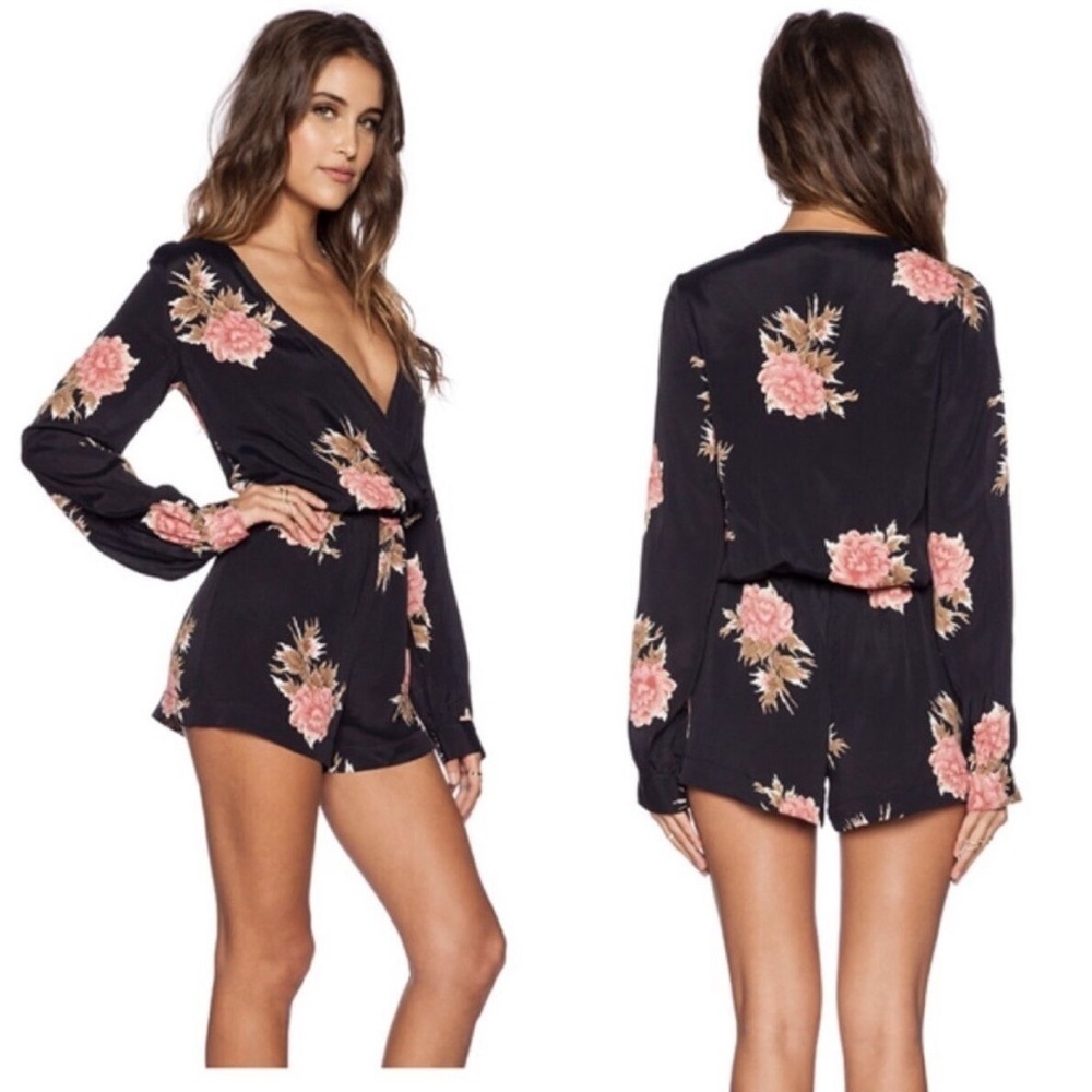 BLUE LIFE Floral Romper (D9)
